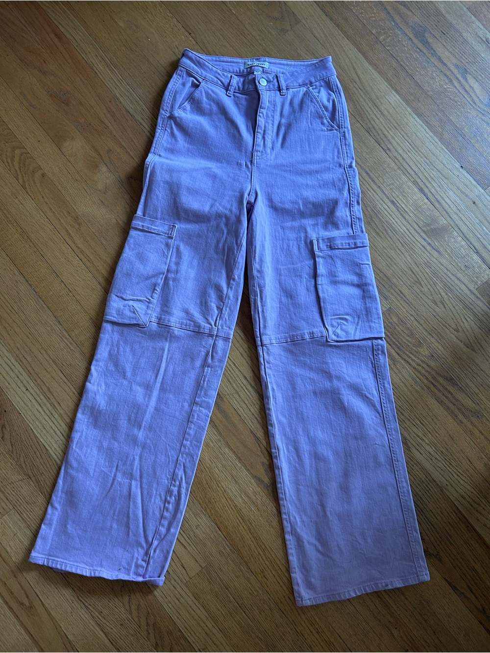 Warp + Weft Lavender-Purple High-Rise Pants
